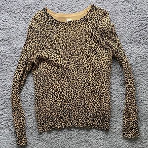 Loft cheetah print sweater